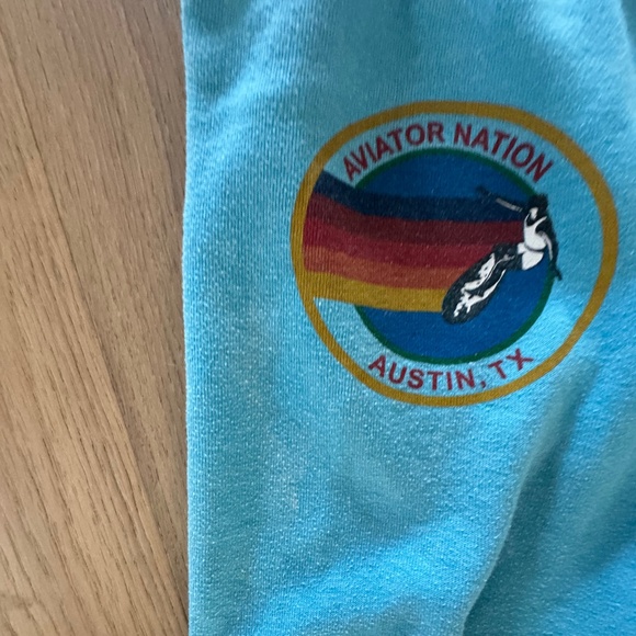 Aviator Nation bright blue joggers in XL - Picture 2 of 4